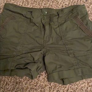 Camo green shorts